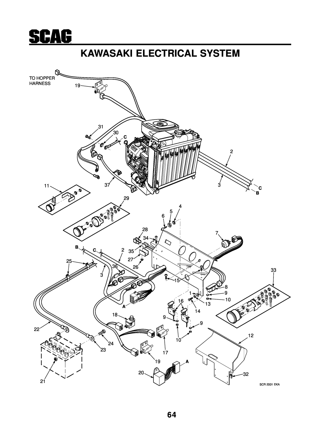 MB QUART manual Kawasaki Electrical System, SCR 2001 EKA 