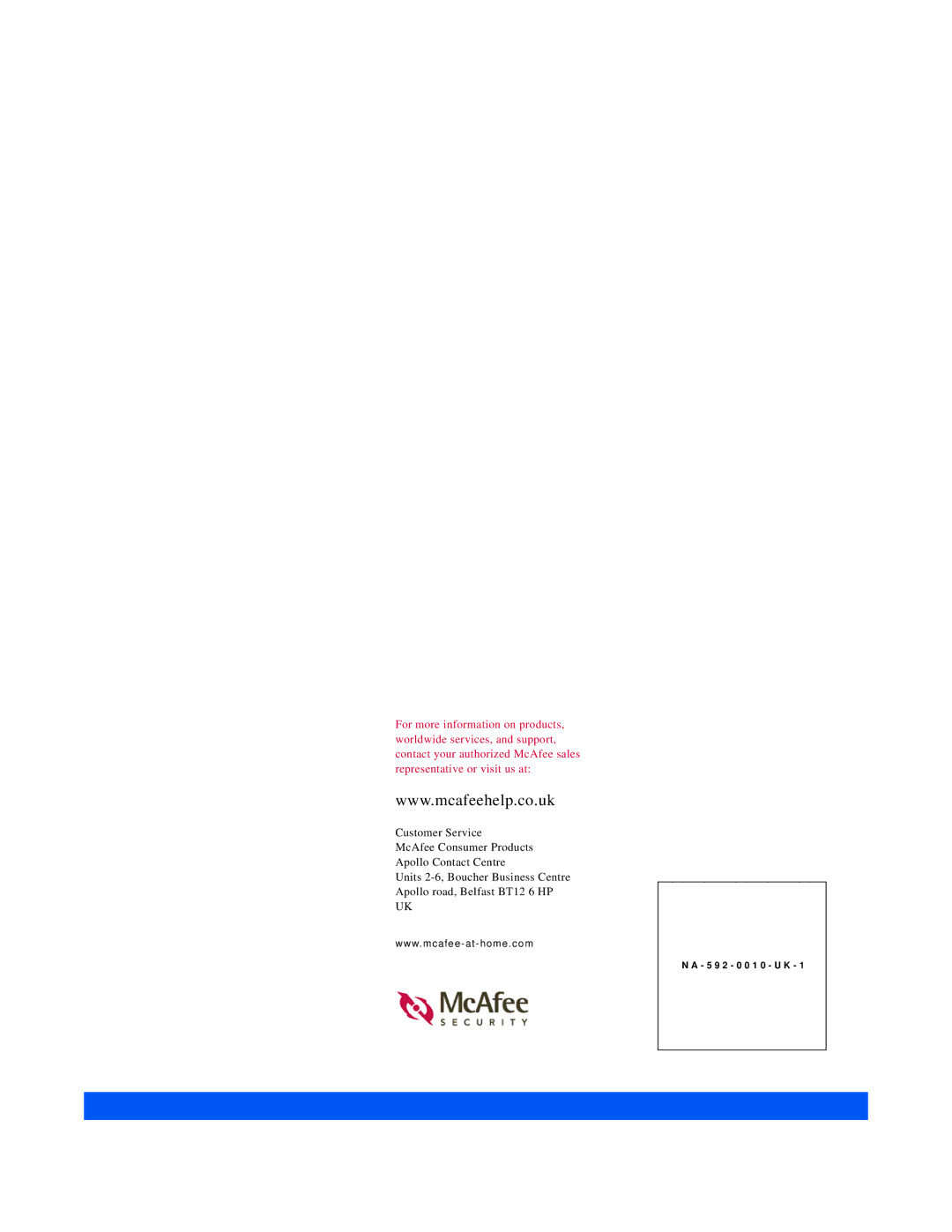 McAfee manual 5 9 2 0 0 1 0 U K 