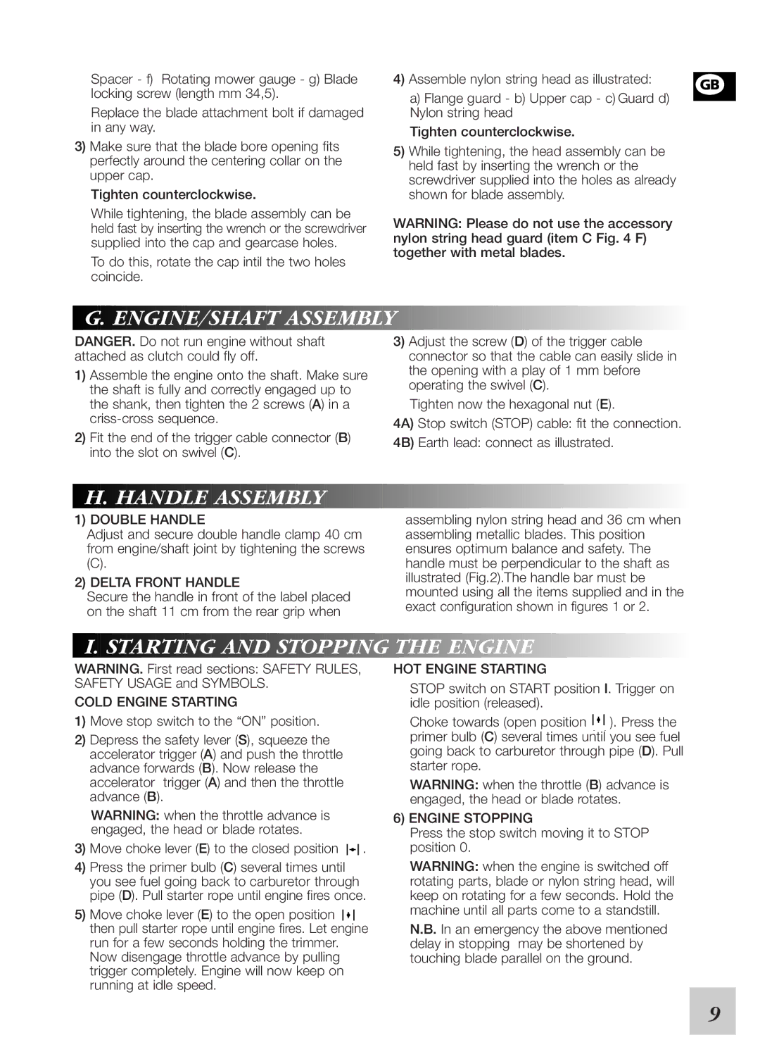 McCulloch 248729, 380 instruction manual ENGINE/SHAFT Assembly 