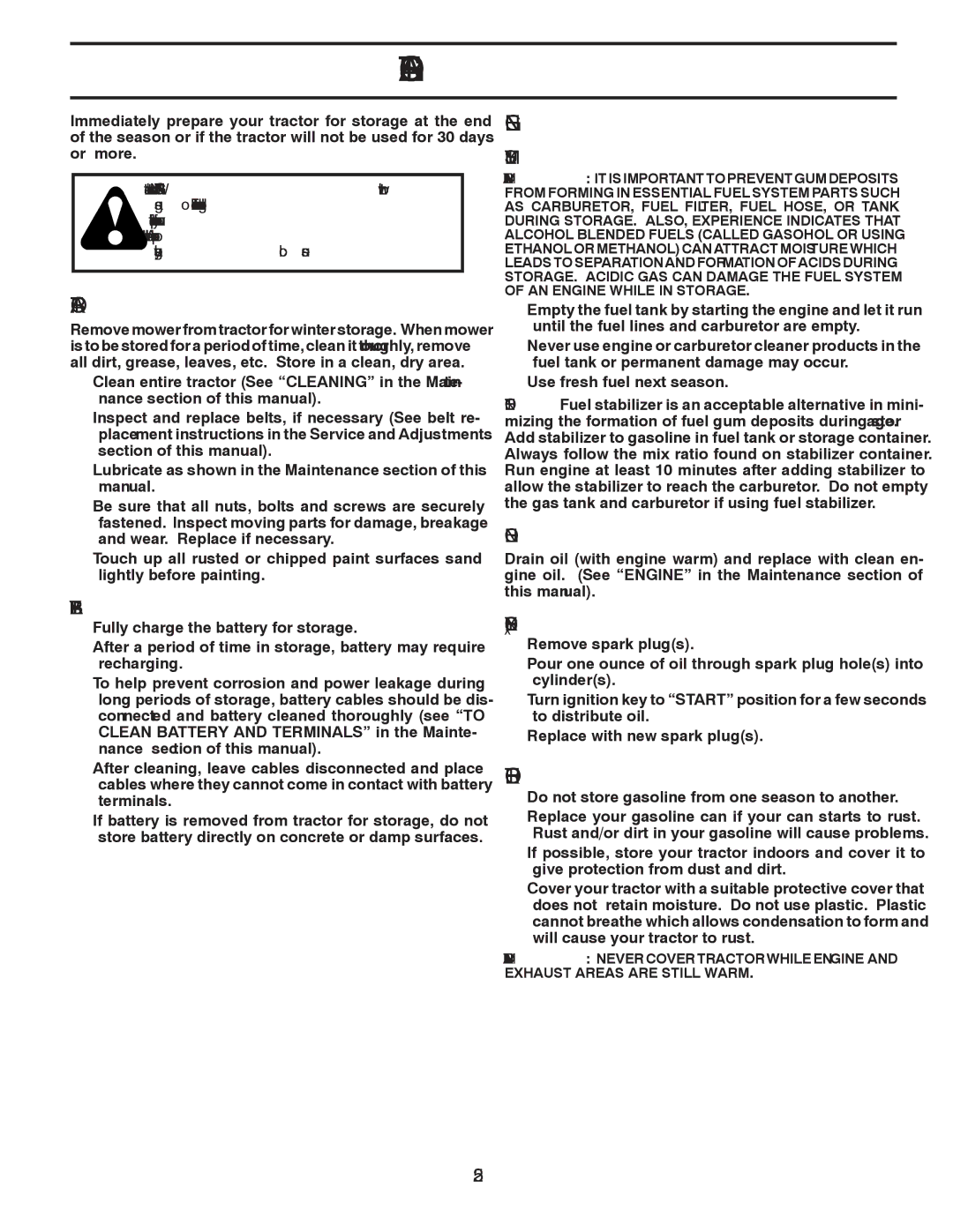 McCulloch 422800 manual Storage, Other, Fuel System, Engine OIL, Cylinders 