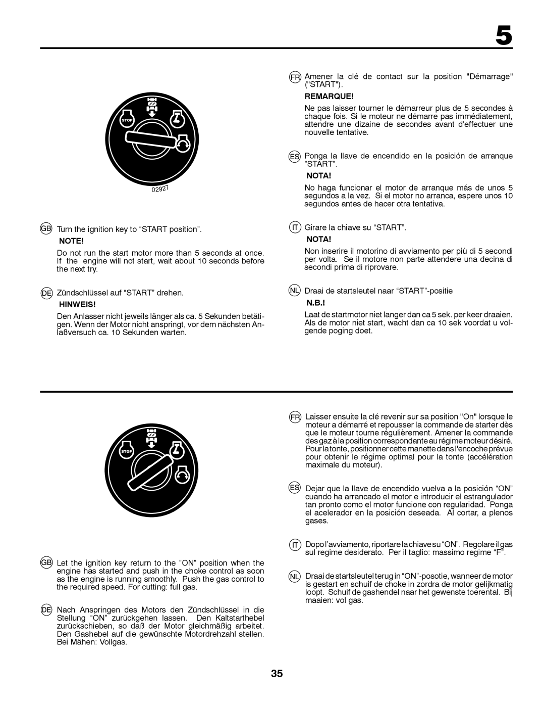 McCulloch 532 43 41-98 Rev. 1 manual 02927 