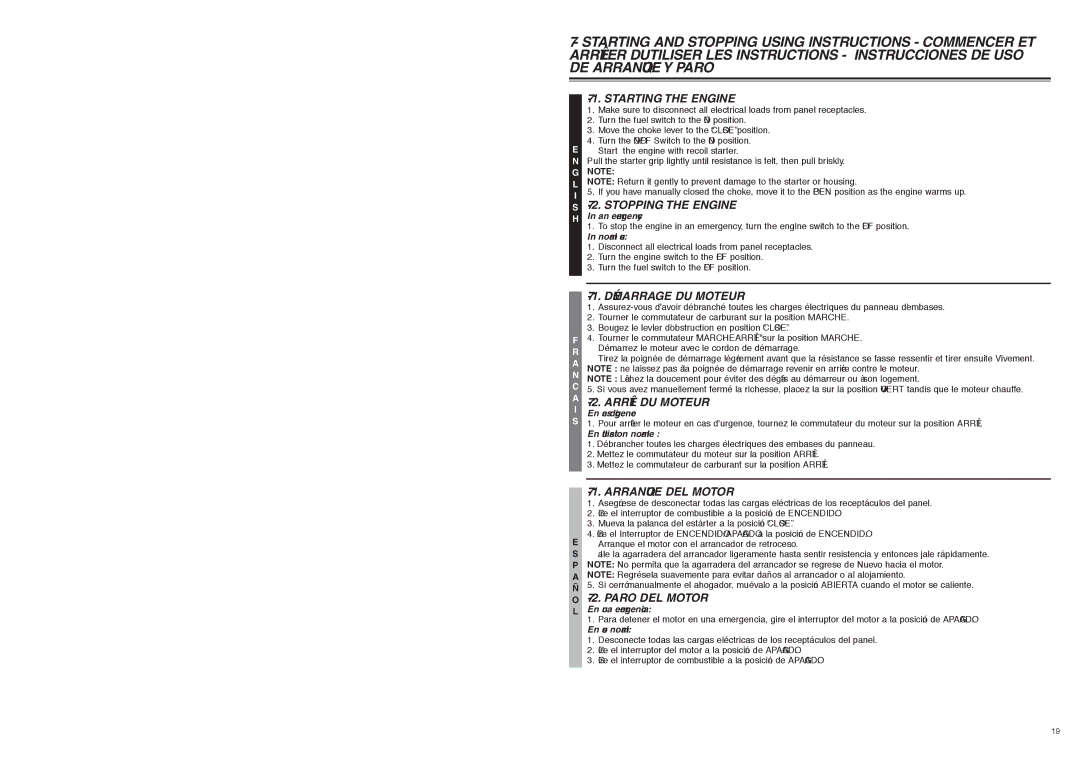 McCulloch 7096-FG5733 user manual AC Operation 