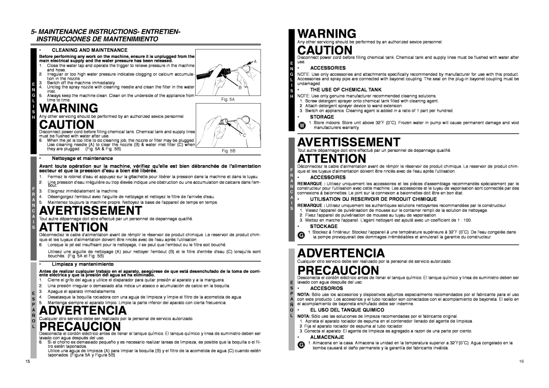 McCulloch 966989901, 7096180B02 manual L Precaucion, Avertissement, Advertencia 