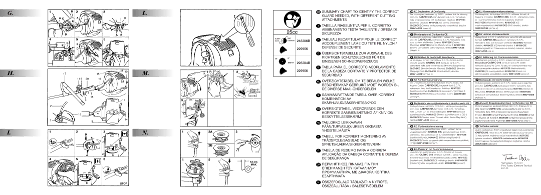 McCulloch 95390024200, 248530 instruction manual 25cc 