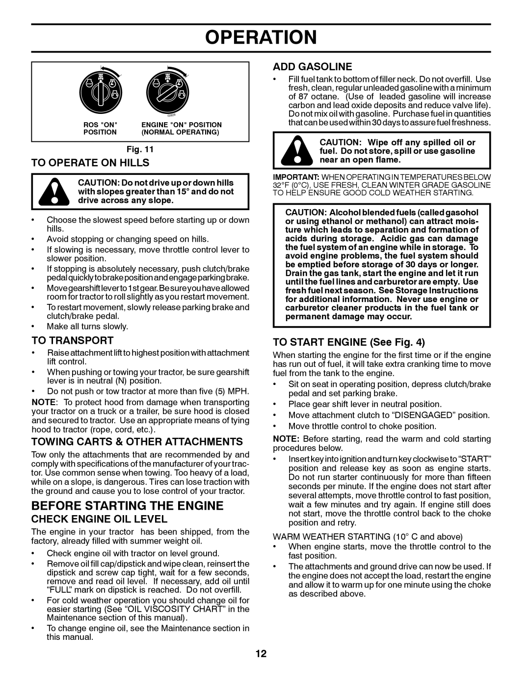 McCulloch 96041011501, 532 42 27-27 Rev. 2 manual Before Starting the Engine 