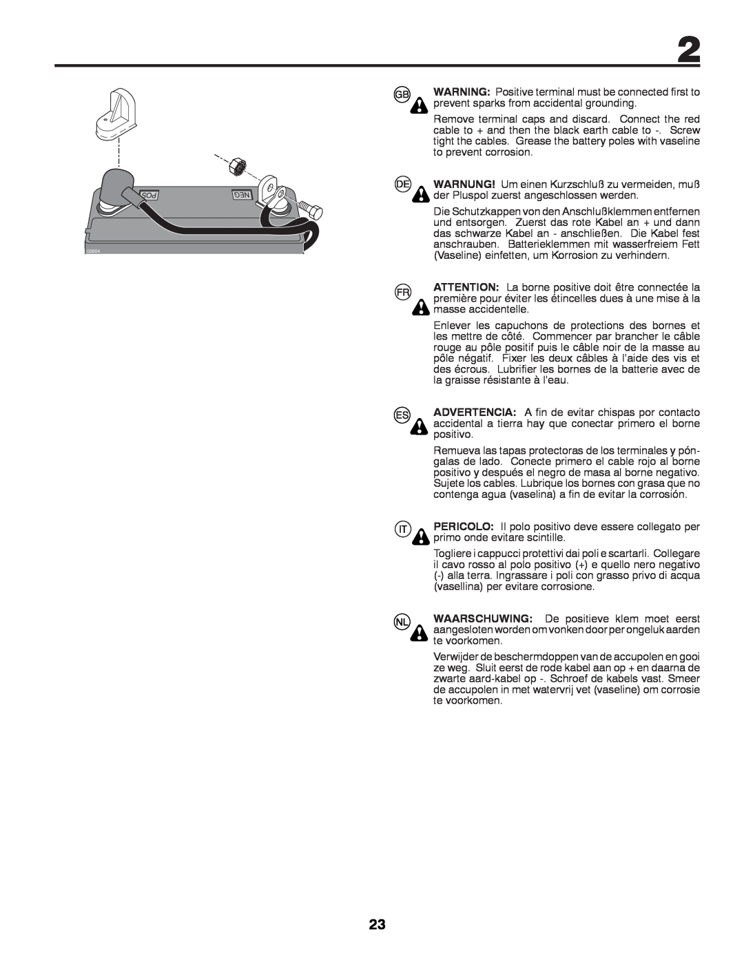 McCulloch M11577HRB, 96041012400 instruction manual prevent sparks from accidental grounding 