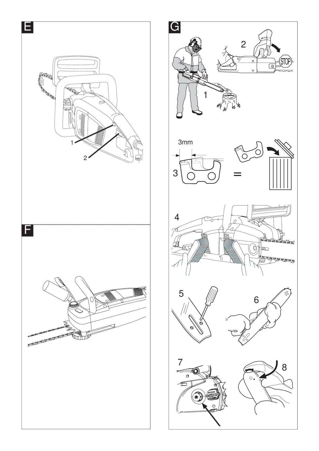 McCulloch 964830401, 964830301, Inline 1650, Inline 1800 T manual 3mm 