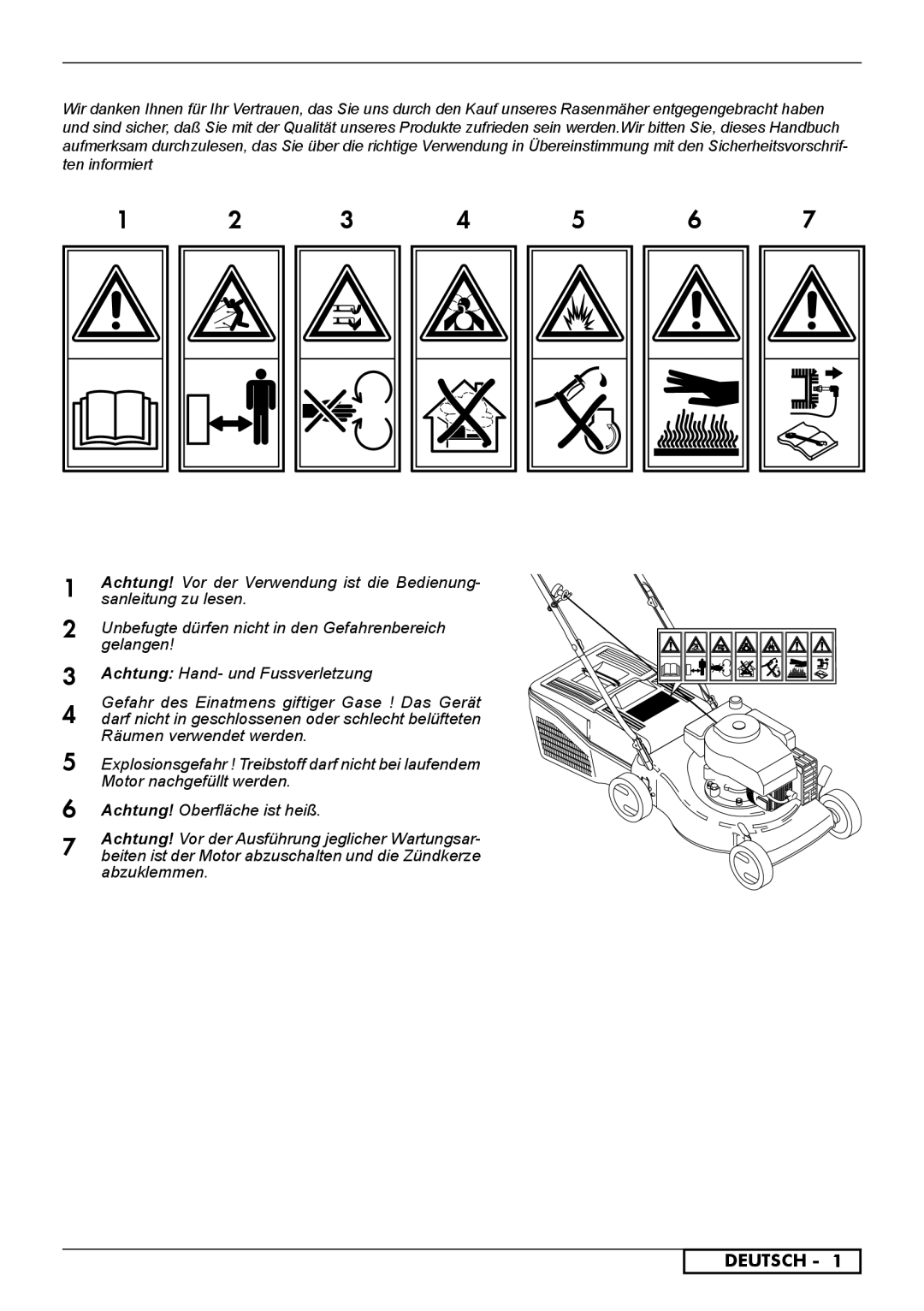 McCulloch 966532001, 966531901, 966531801, 966489001, 966485901 instruction manual Deutsch 