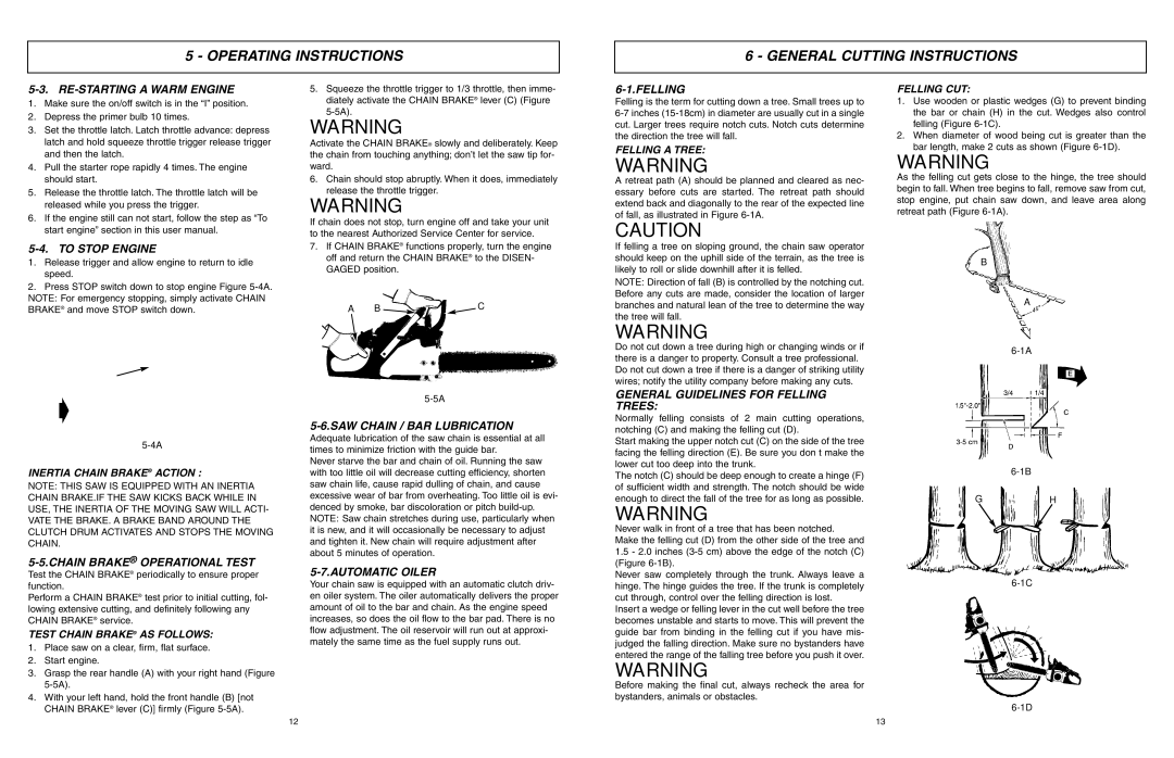 McCulloch 9096311037, 966993701 user manual Operating Instructions General Cutting Instructions 