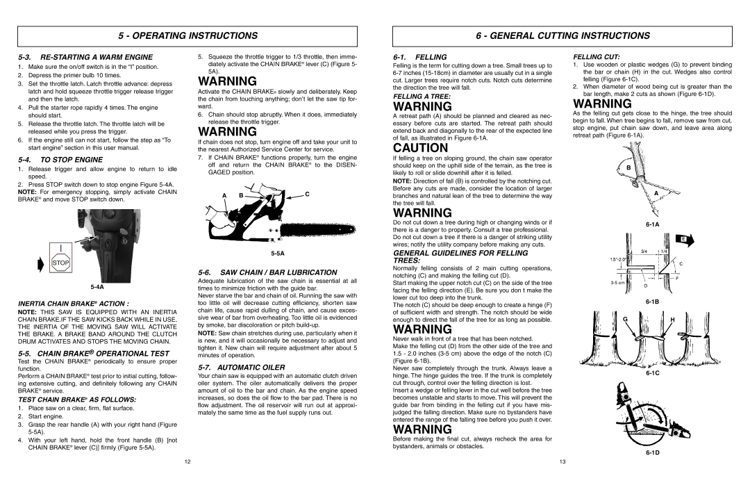 McCulloch EBC1640BK-CA, MCC1840BC, MCC1840B-CA manual Operating Instructions General Cutting Instructions 