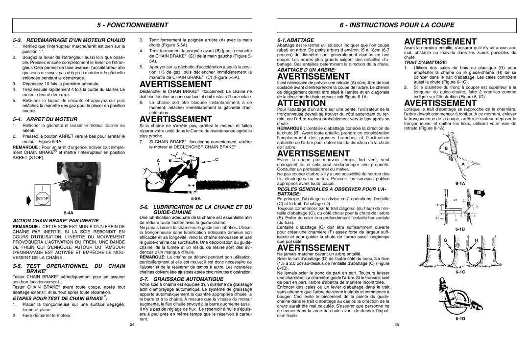 McCulloch EBC1840DK user manual Fonctionnement Instructions Pour LA Coupe 