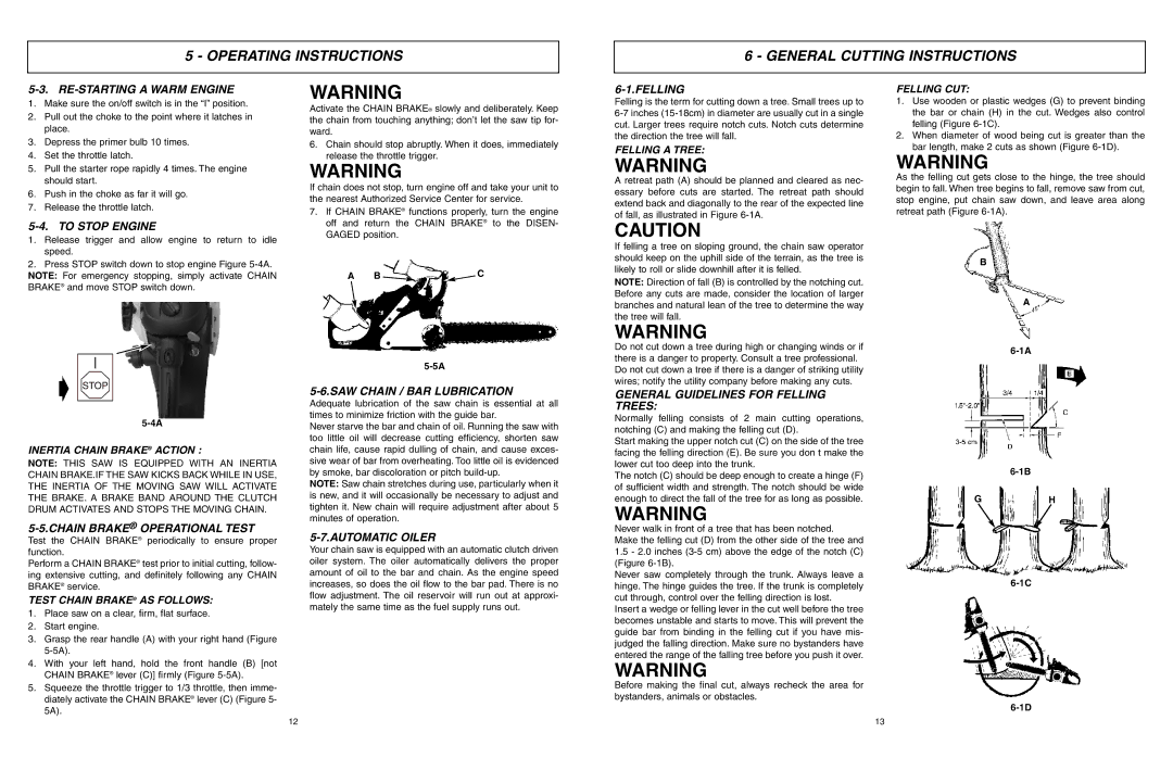 McCulloch EBC1840DK user manual Operating Instructions General Cutting Instructions 