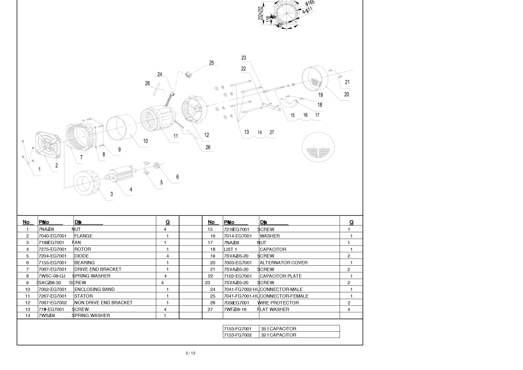 McCulloch FG7000MA, 7096-FG7008 user manual 7265-EC7004 