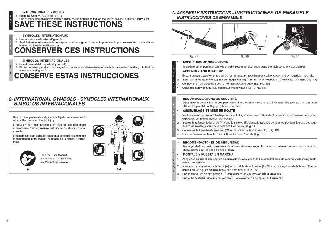 McCulloch FH160G, 966989801, 6096160G04 user manual Conserve Estas Instrucciones 