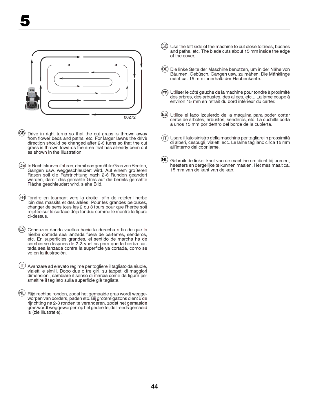 McCulloch M13597H, 96041000901 instruction manual 00272 