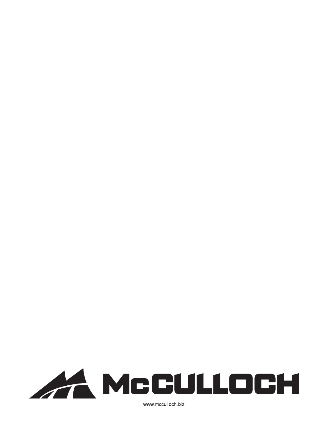 McCulloch M19542H manual 