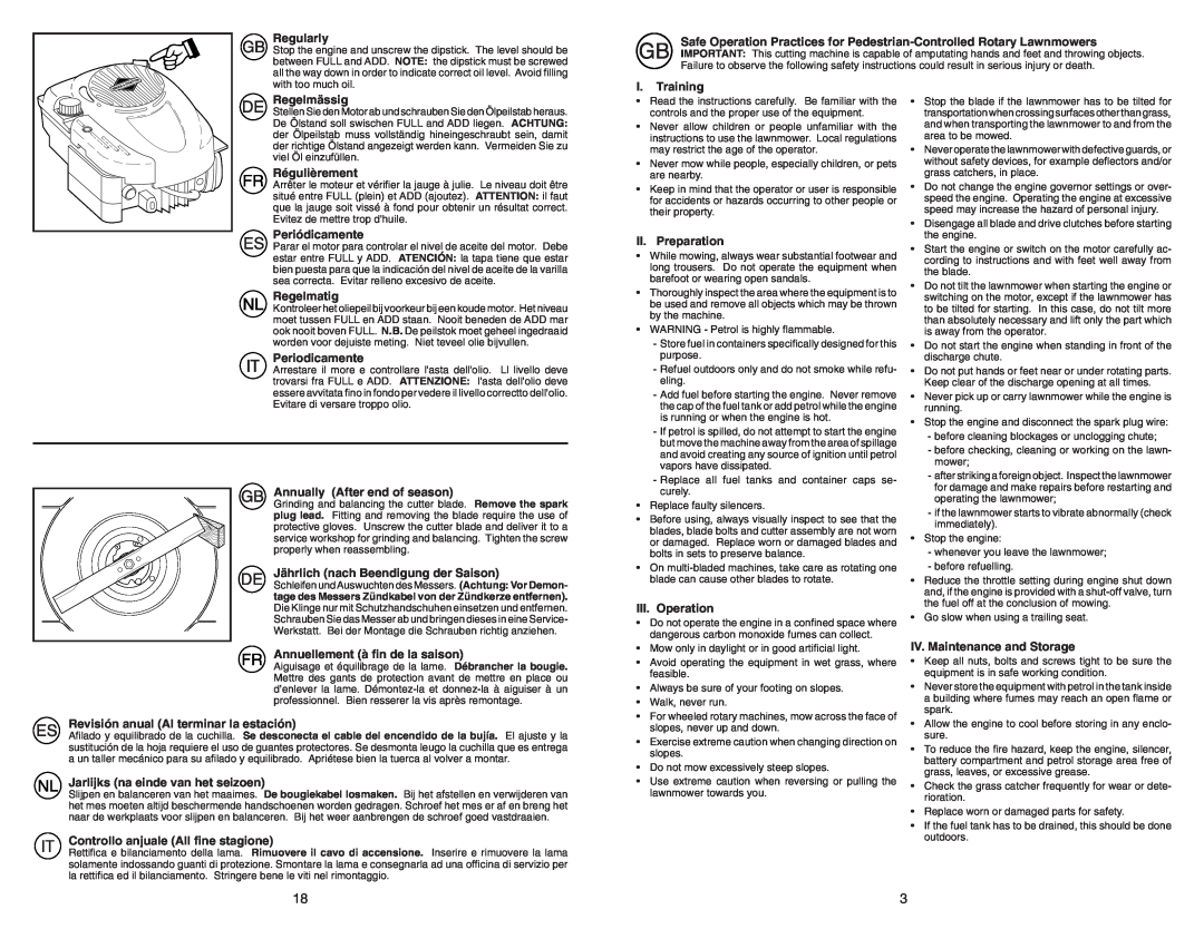 McCulloch M6553CMD instruction manual Regularly 