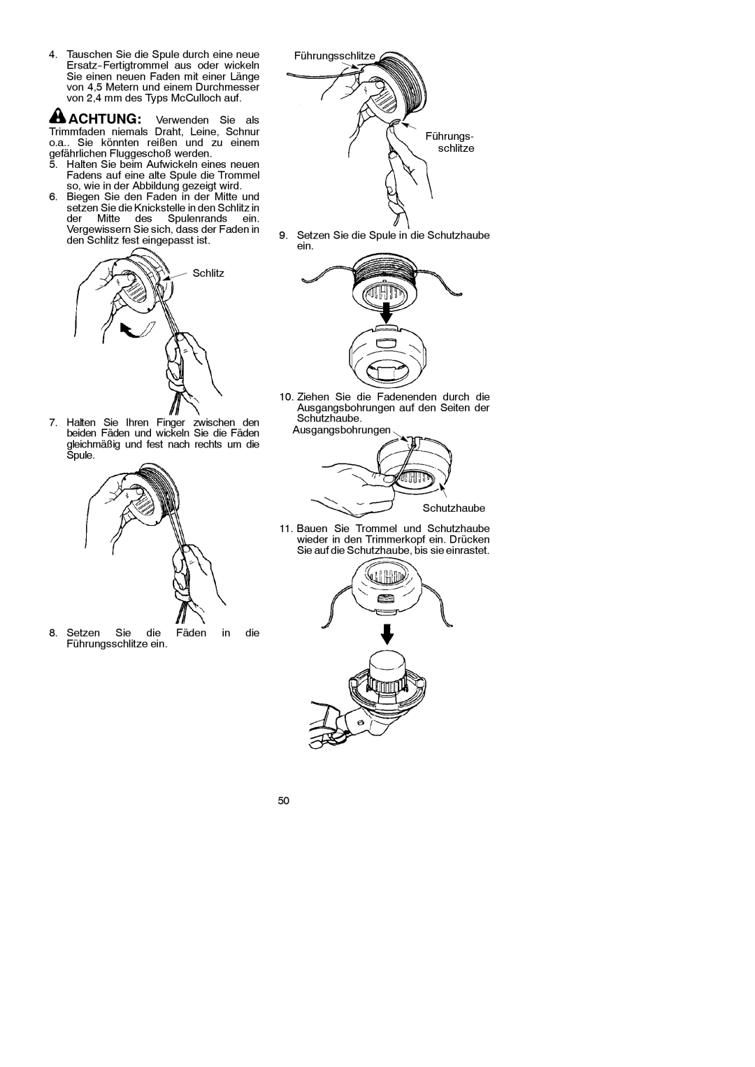 McCulloch MAC 250 L instruction manual 