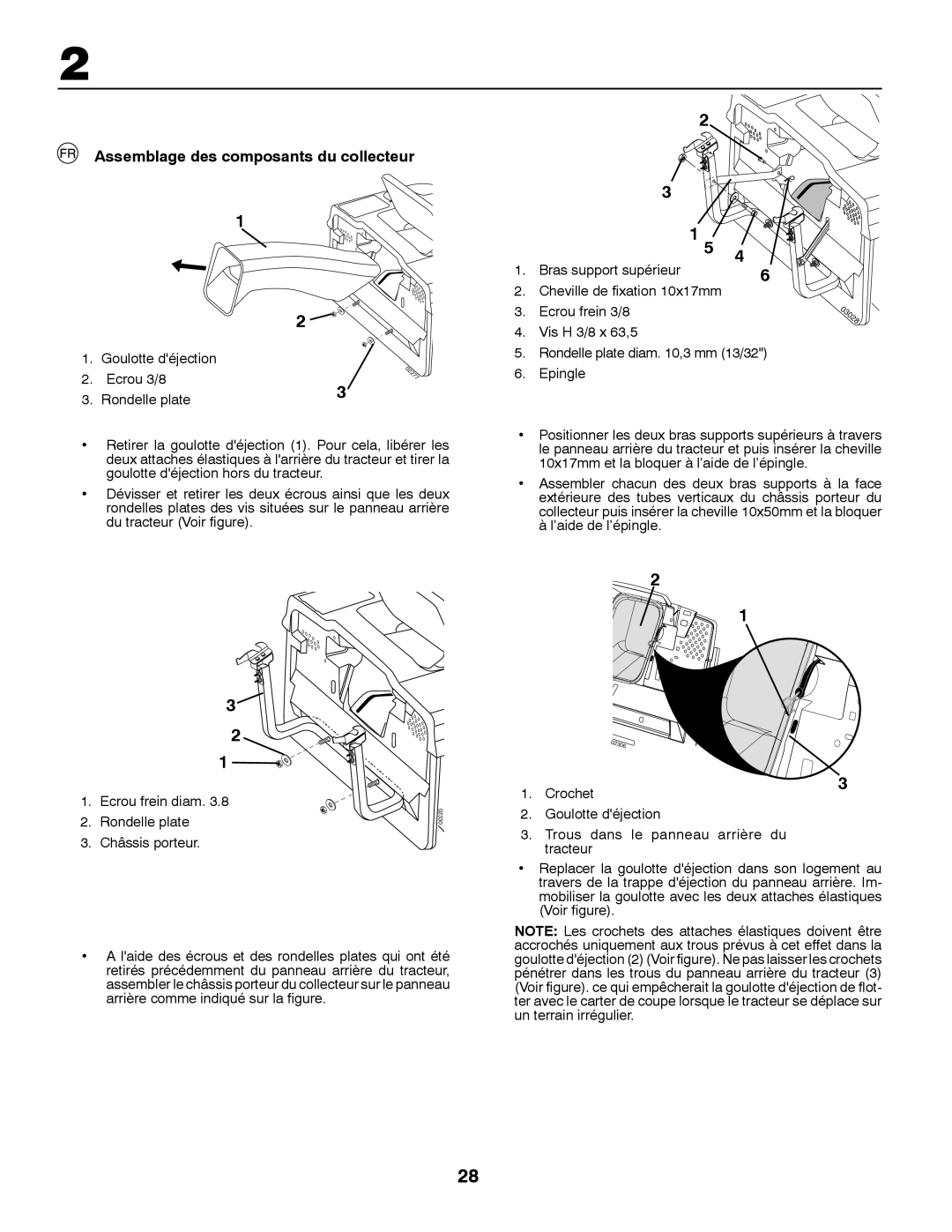 McCulloch RB125T92, MBA16107BRK, MBA165107BRK Assemblage des composants du collecteur, Rondelle plate diam ,3 mm 13/32 