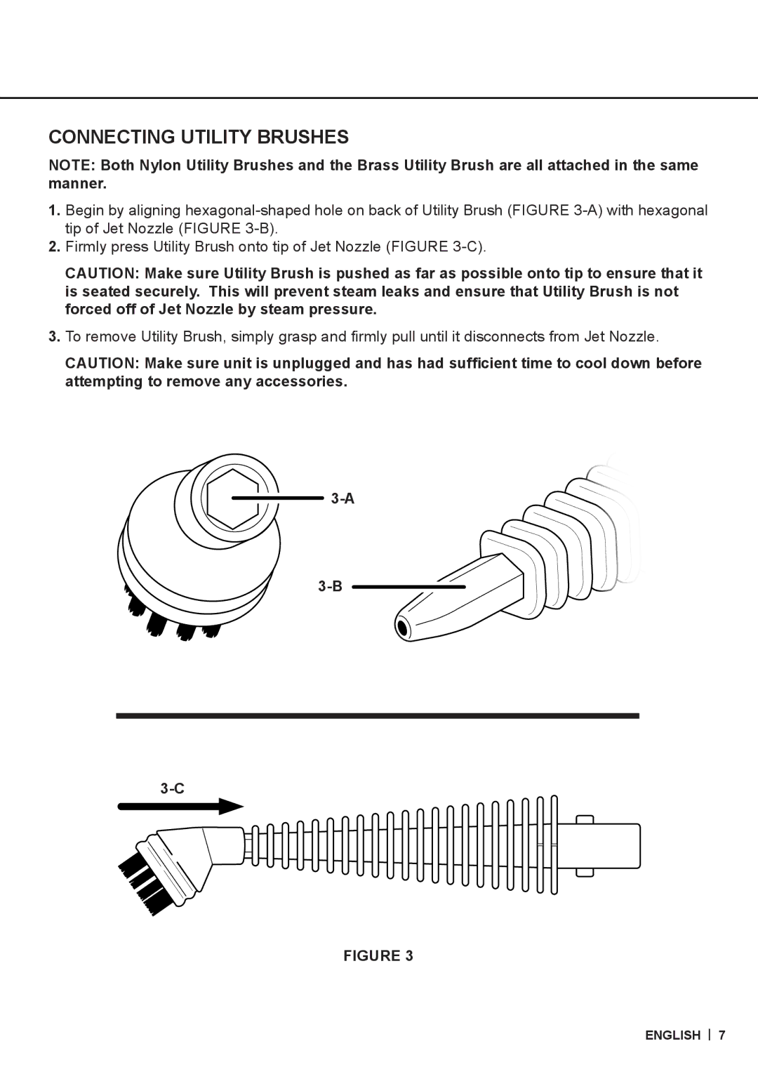 McCulloch MC1226 warranty Connecting Utility Brushes 