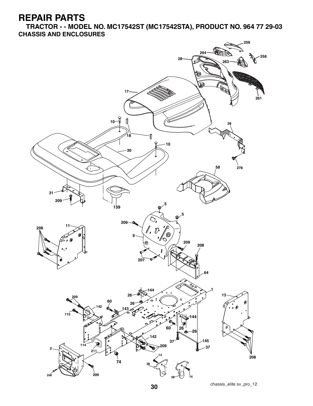 McCulloch MC17542STA manual Chassis and Enclosures 