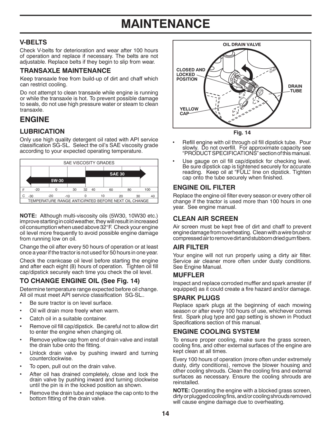 McCulloch MC2042YT (96042011500) manual Engine 