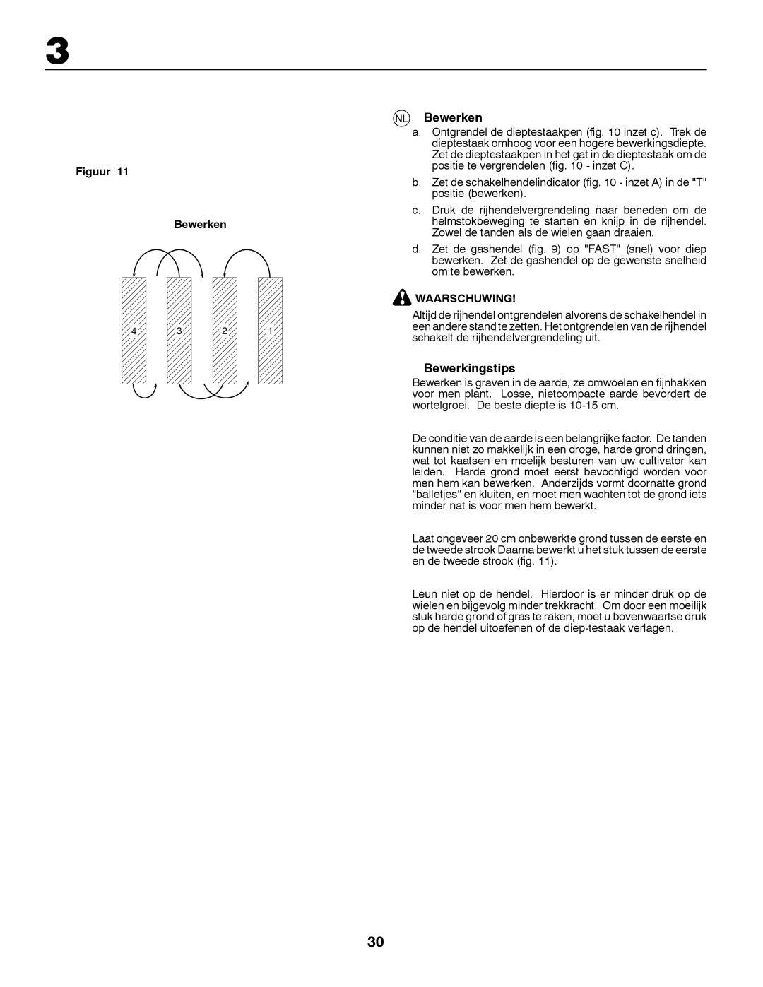 McCulloch MRT6 instruction manual Bewerkingstips, Figuur Bewerken 