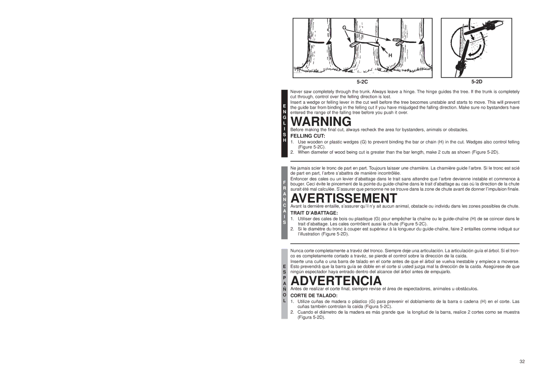 McCulloch MS1015P user manual Corte DE Talado 