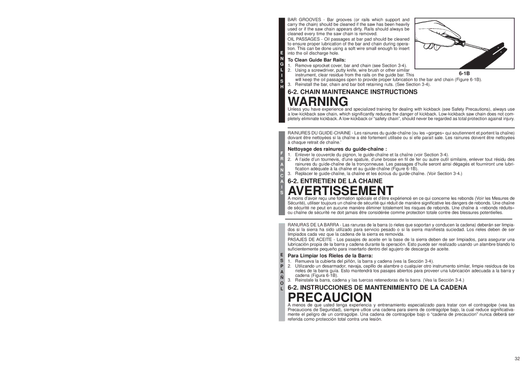 McCulloch MS1215, MS1415, MS1210 user manual 