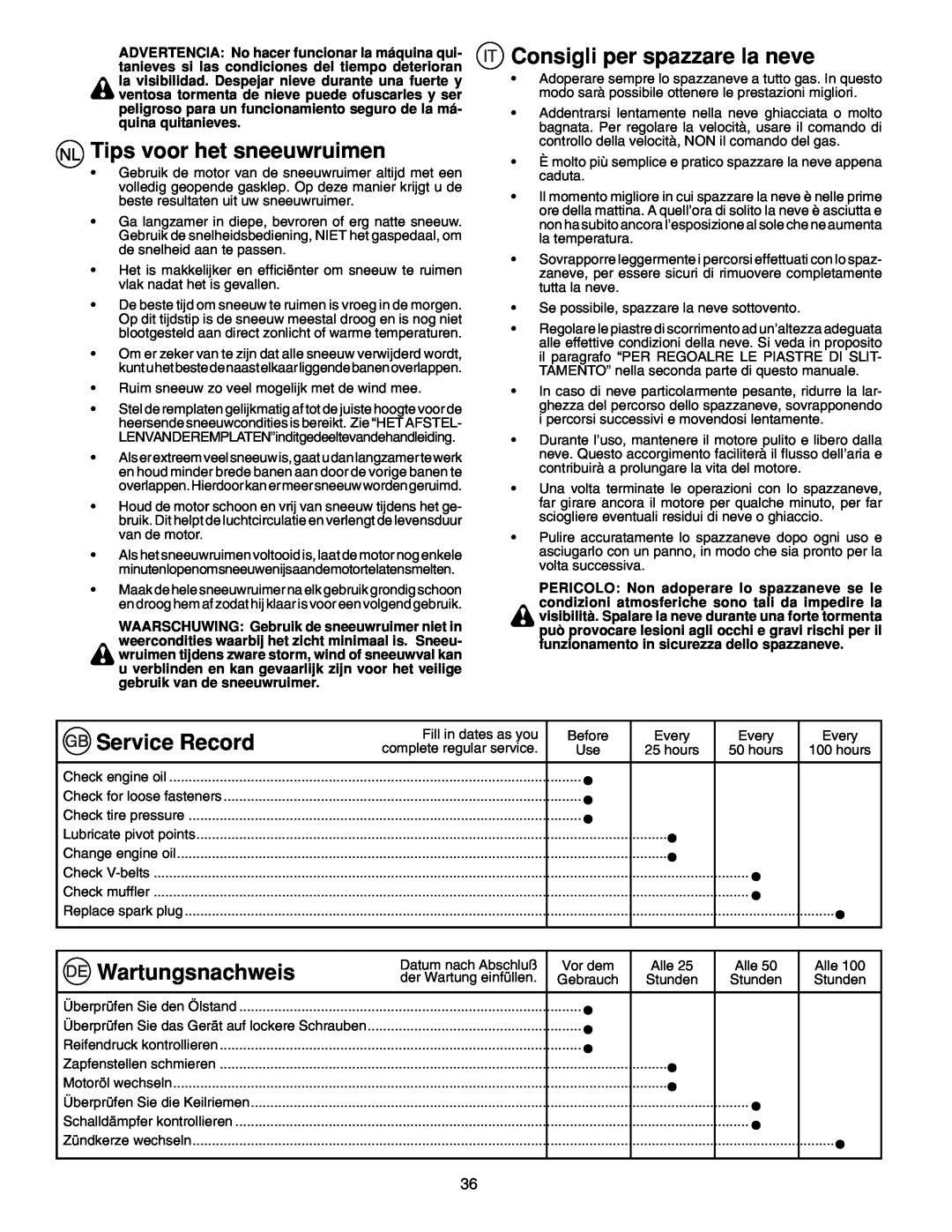 McCulloch PM55, PM85, PM105 instruction manual 