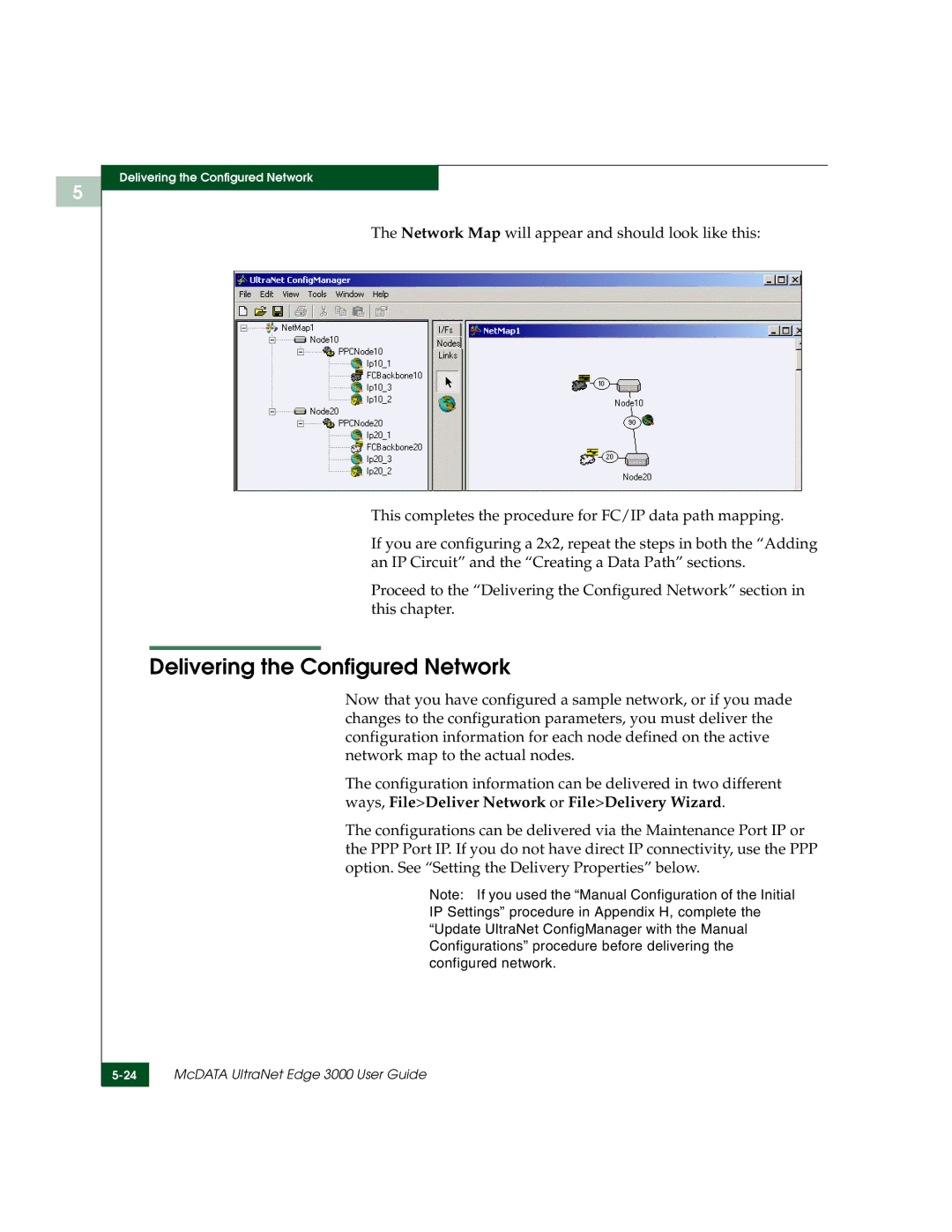 McDATA 3000 manual Delivering the Configured Network 