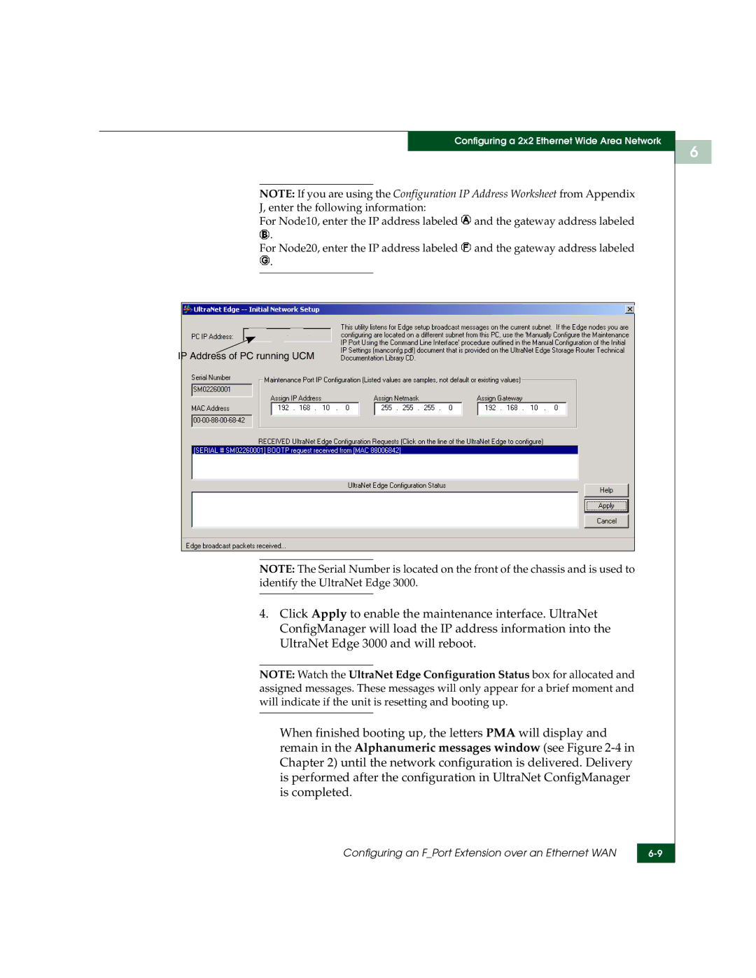 McDATA 3000 manual IP Address of PC running UCM 