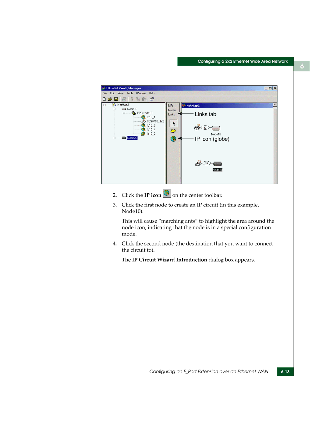 McDATA 3000 manual IP Circuit Wizard Introduction dialog box appears 