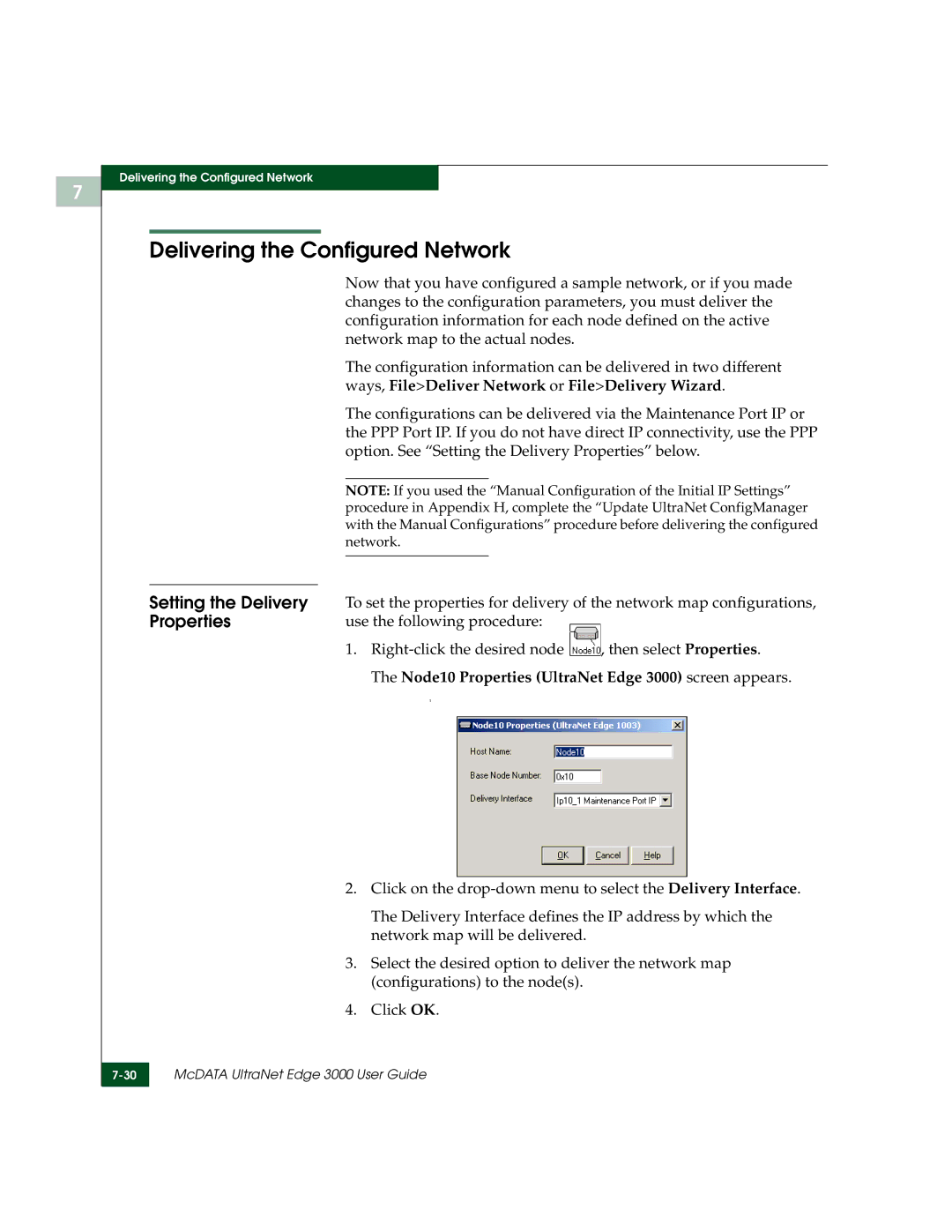 McDATA 3000 manual Delivering the Configured Network 