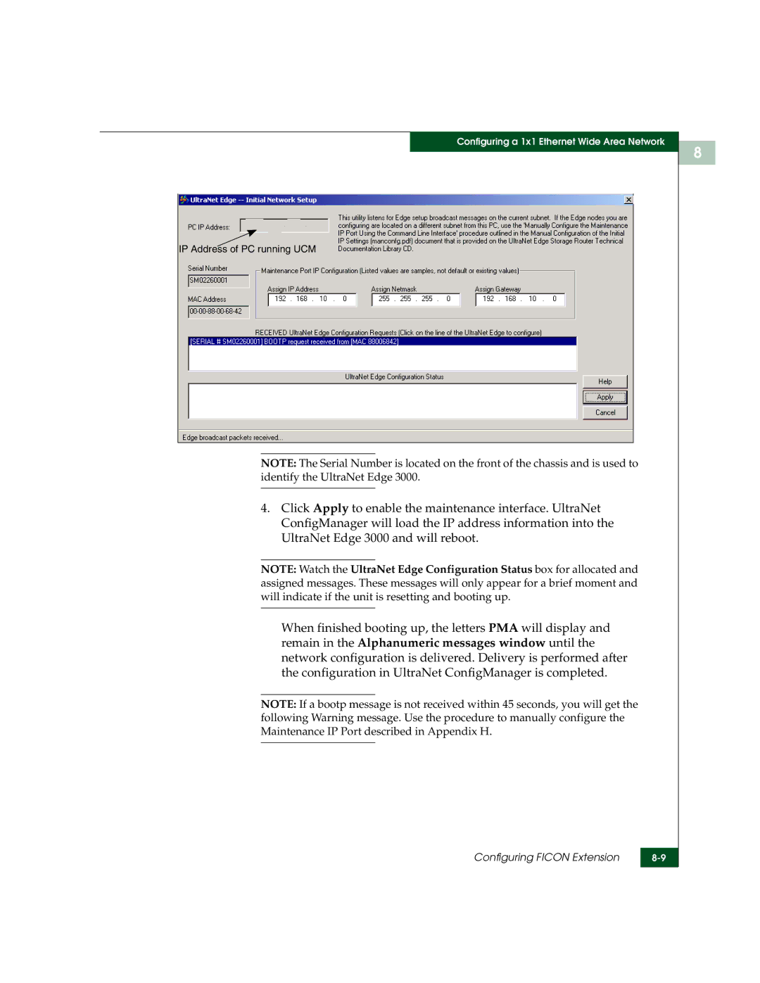 McDATA 3000 manual IP Address of PC running UCM 