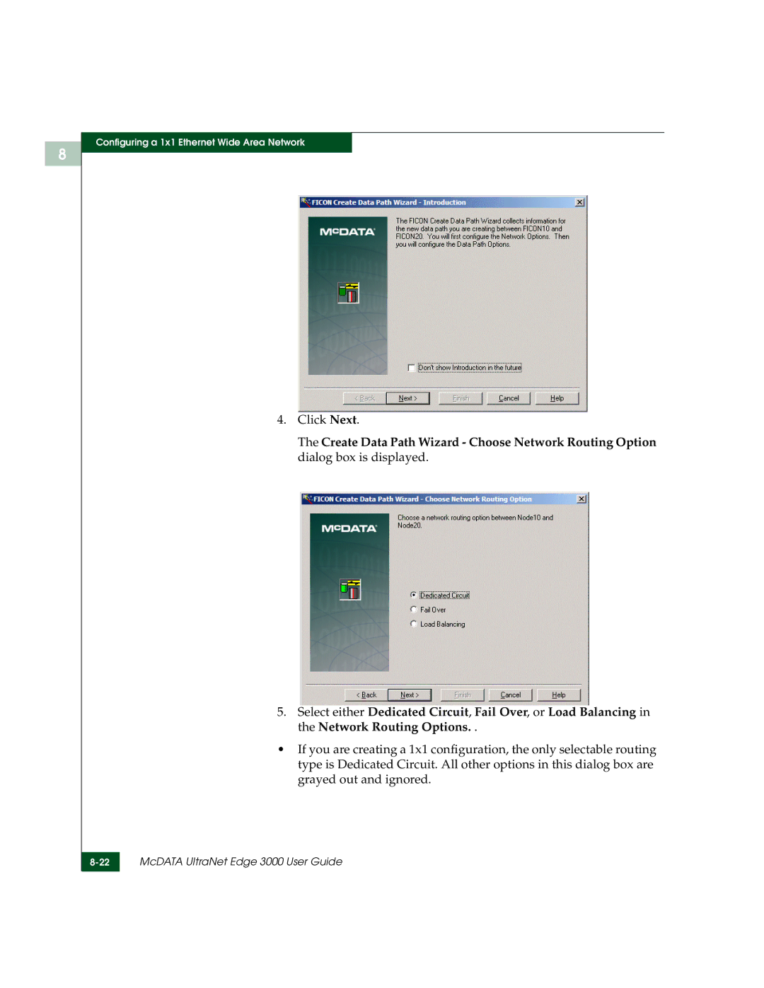 McDATA 3000 manual Click Next 