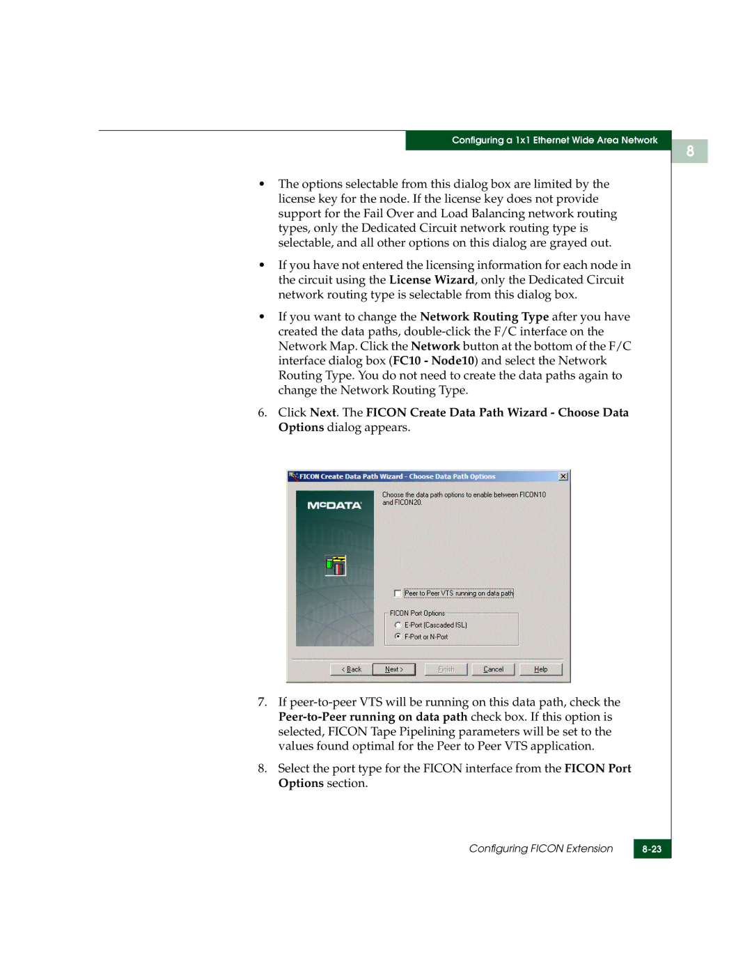 McDATA 3000 manual Configuring Ficon Extension 