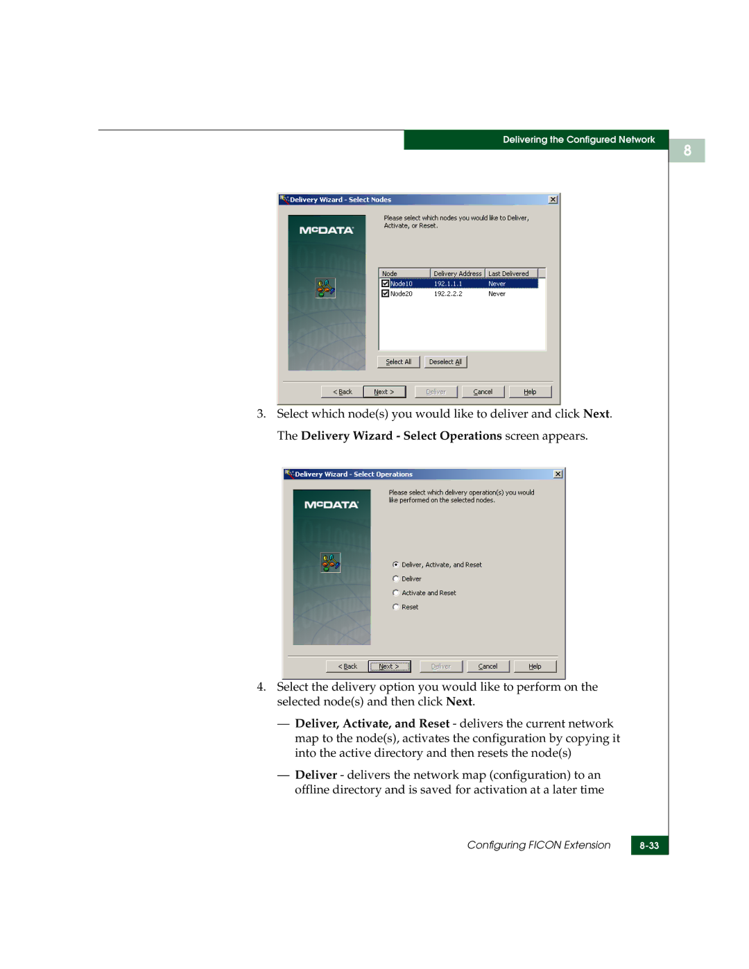 McDATA 3000 manual Configuring Ficon Extension 