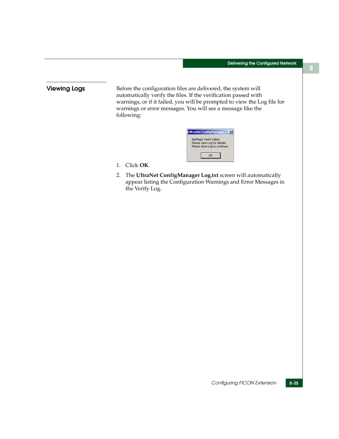 McDATA 3000 manual Viewing Logs 