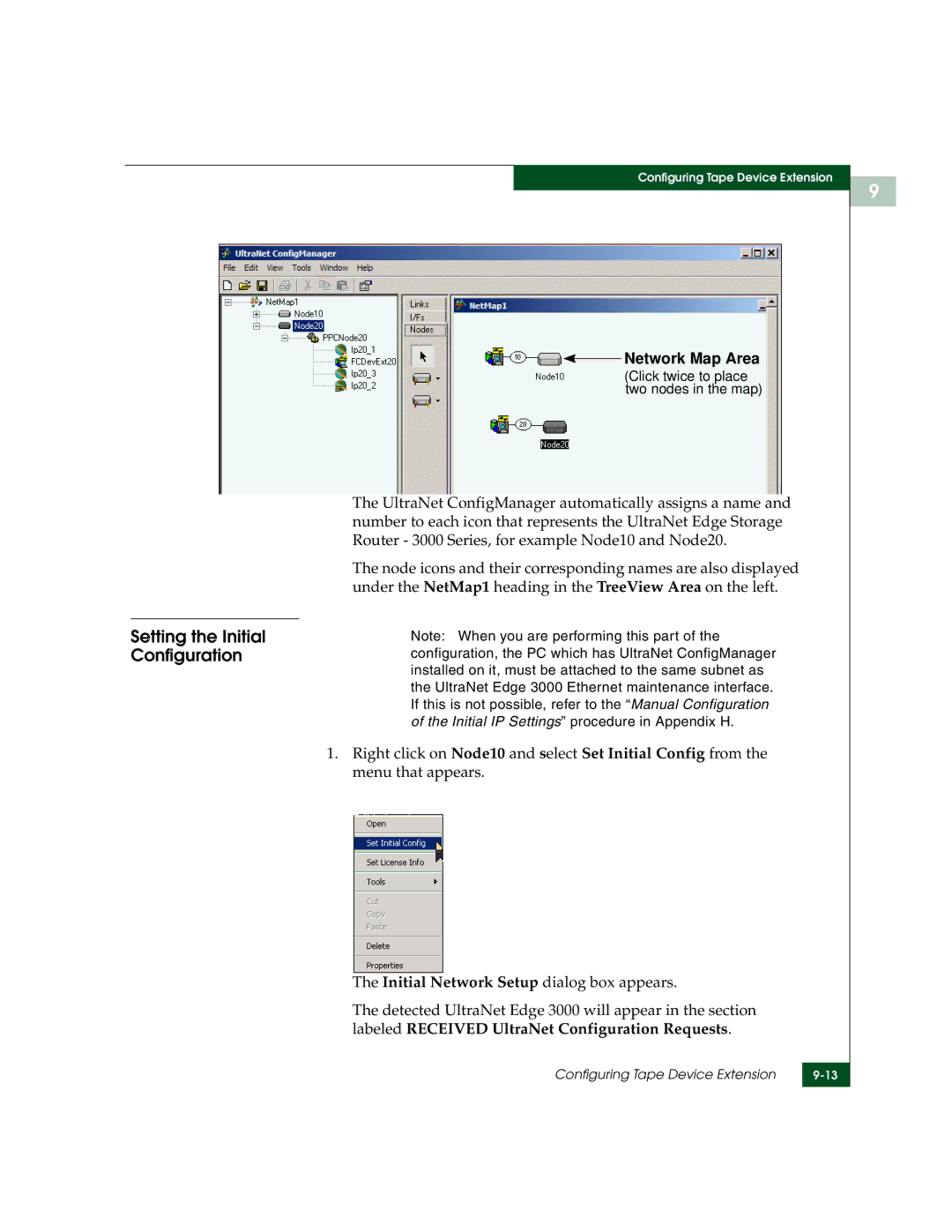 McDATA 3000 manual Setting the Initial Configuration 