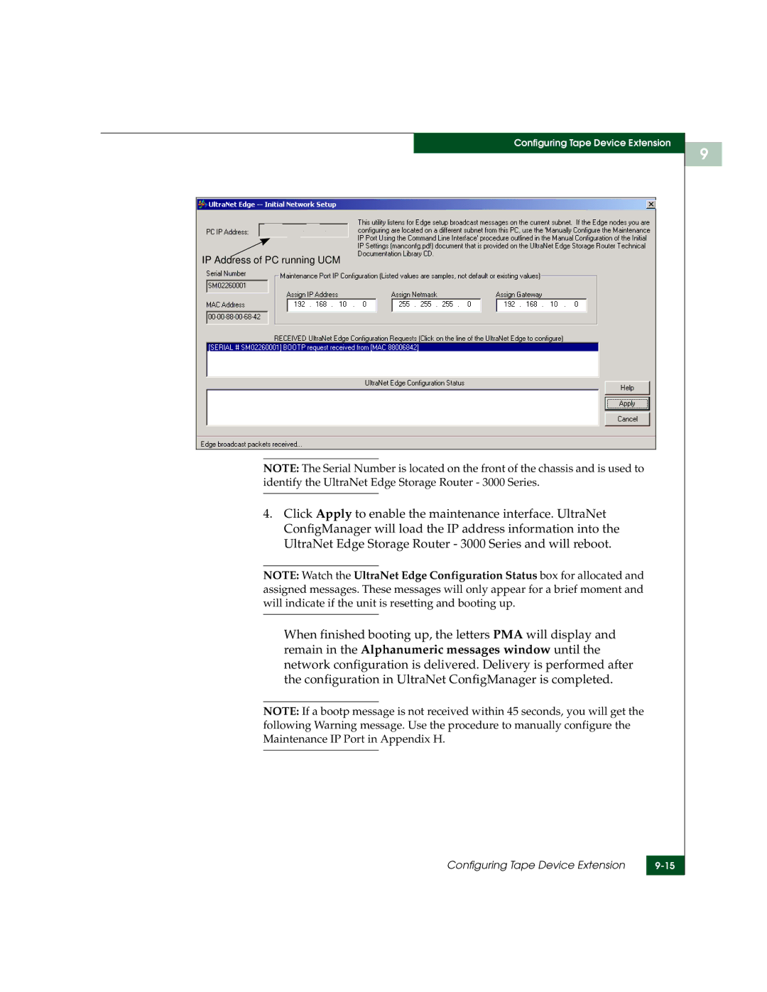 McDATA 3000 manual IP Address of PC running UCM 