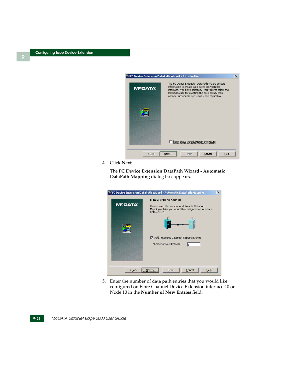 McDATA 3000 manual Click Next 