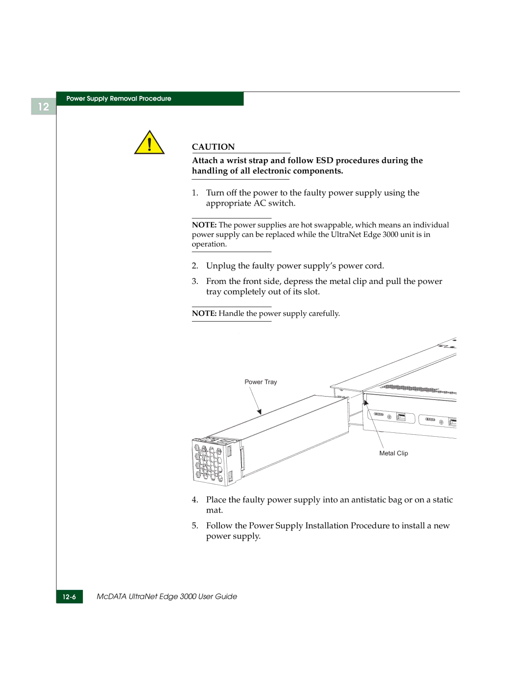 McDATA 3000 manual 12-6 