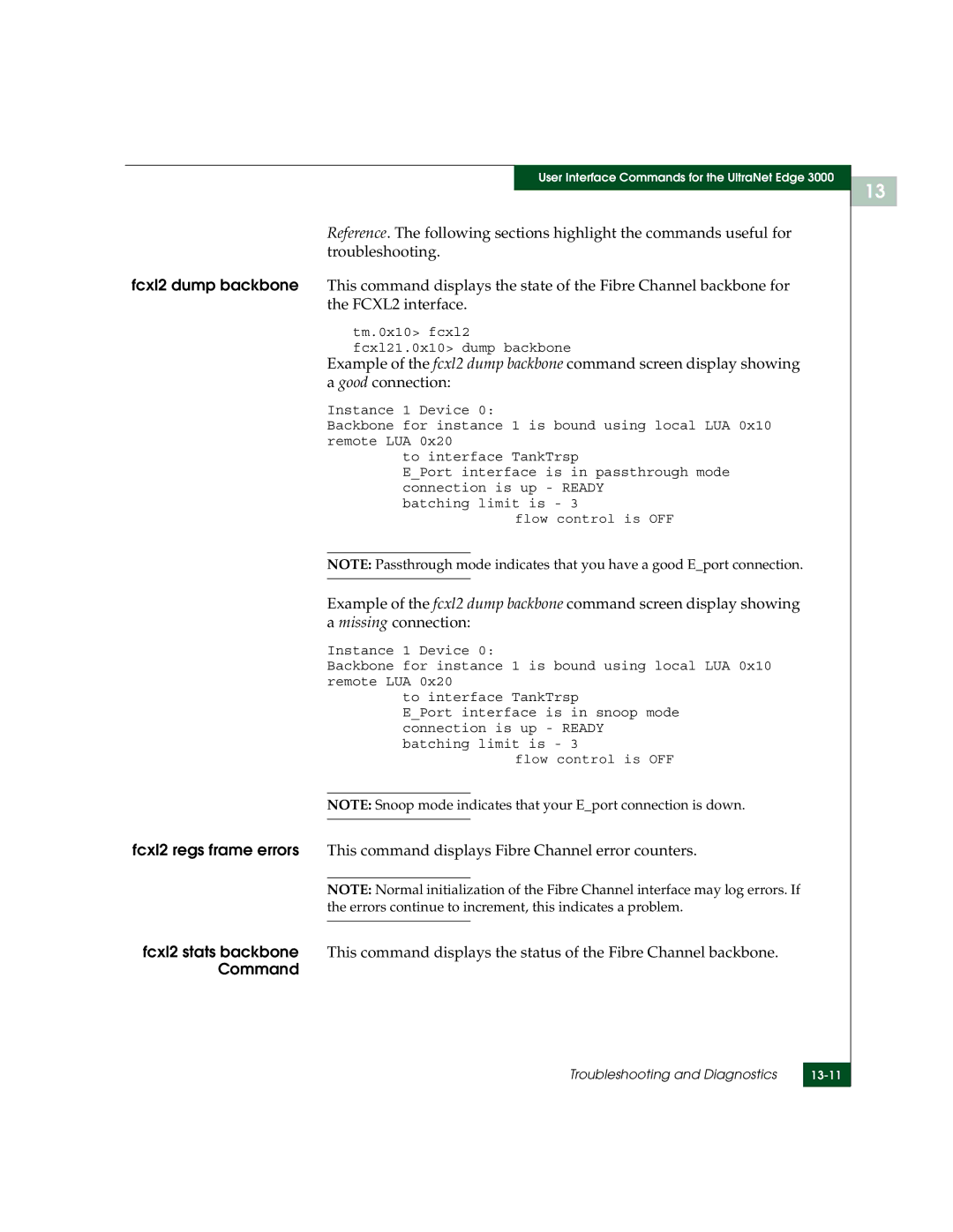 McDATA 3000 manual Tm.0x10 fcxl2 fcxl21.0x10 dump backbone 