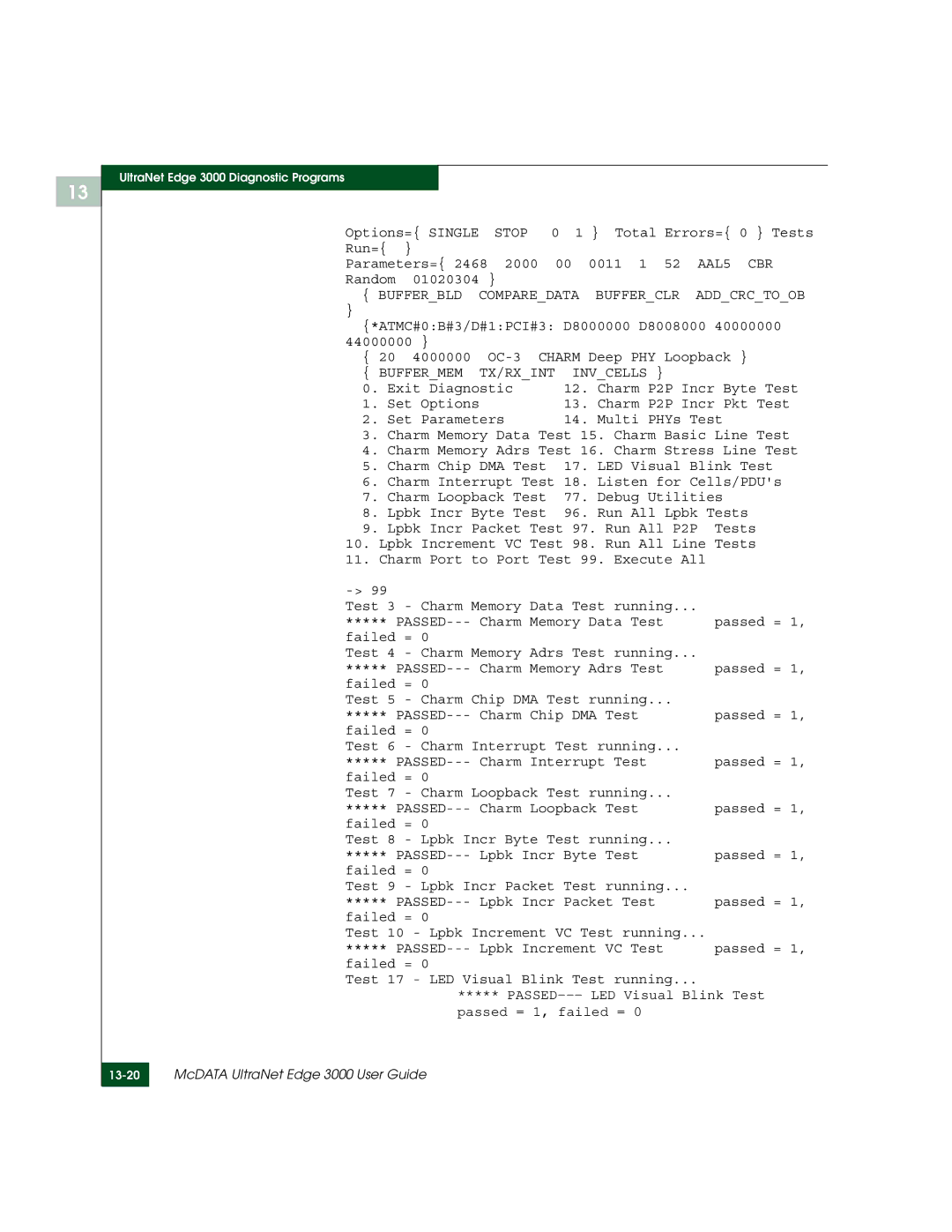 McDATA 3000 manual Stop 