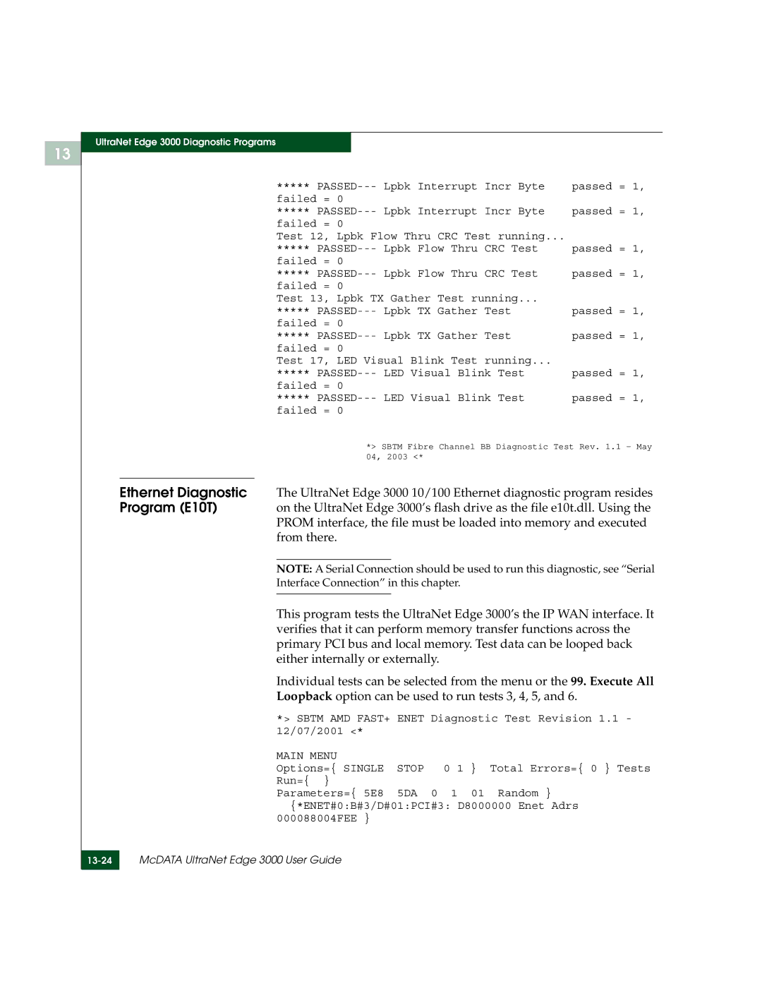 McDATA 3000 manual Interface Connection in this chapter 