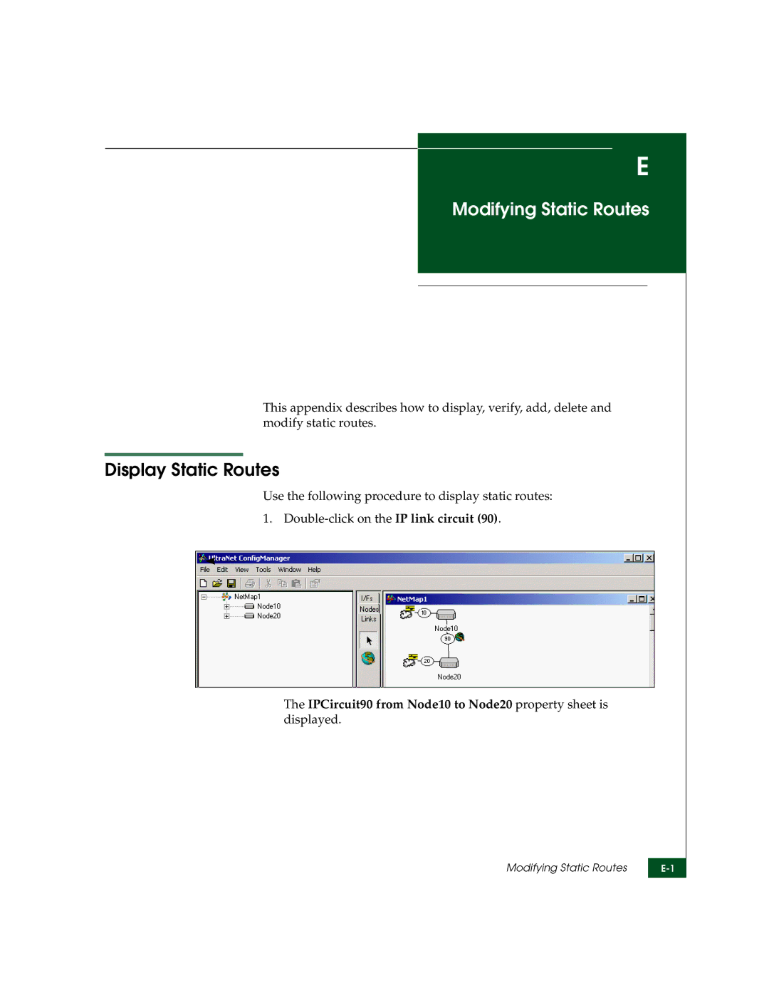 McDATA 3000 manual Modifying Static Routes, Display Static Routes 