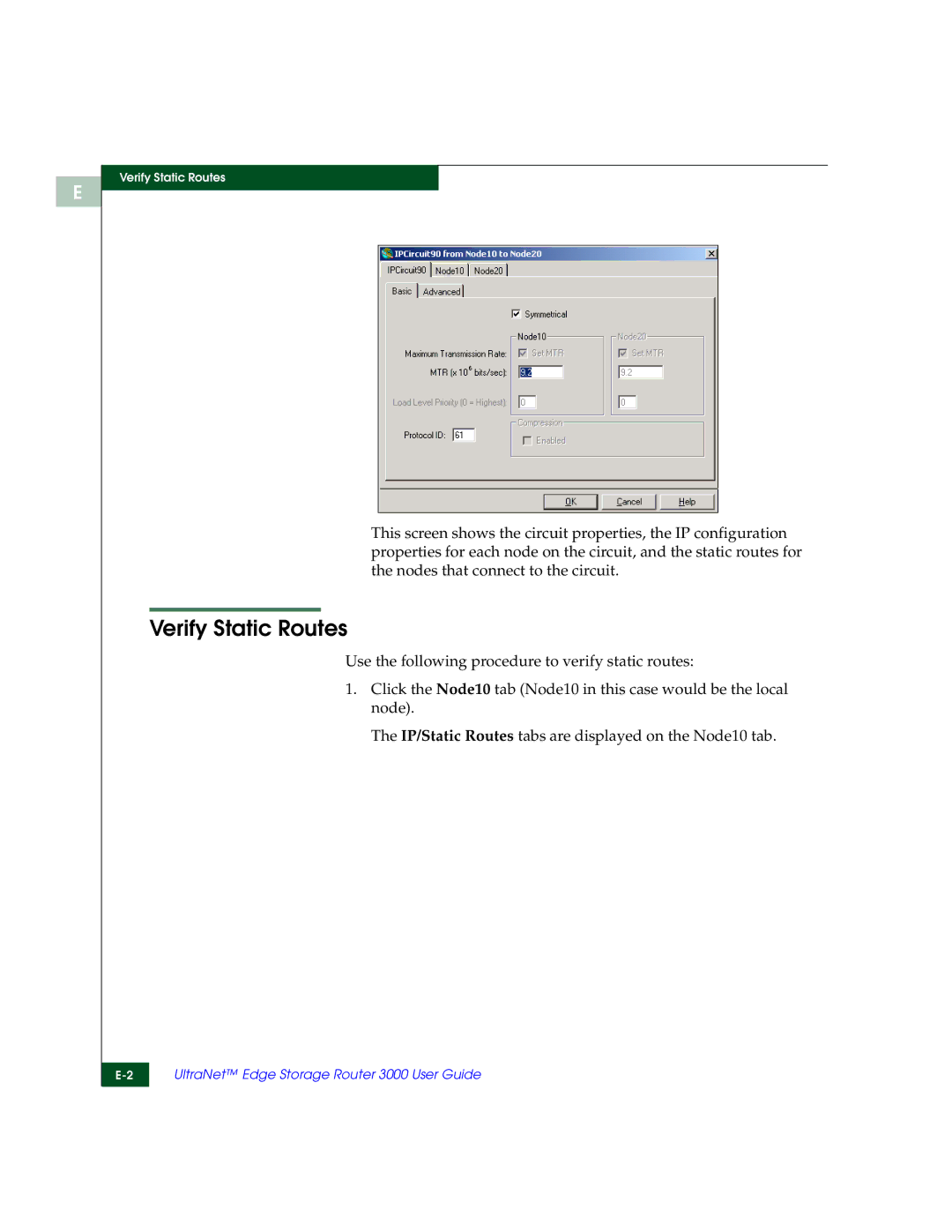 McDATA 3000 manual Verify Static Routes 