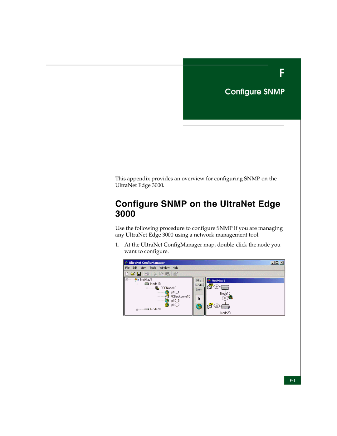 McDATA 3000 manual Configure Snmp on the UltraNet Edge 