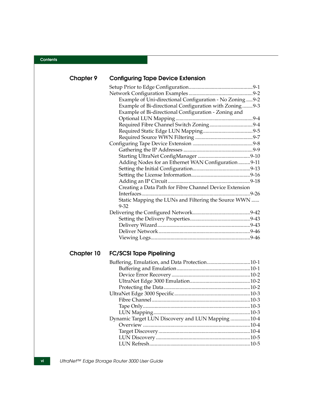 McDATA 3000 manual Chapter Configuring Tape Device Extension, FC/SCSI Tape Pipelining 